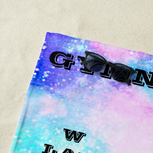 Mädchen Gymnastik Fähigkeiten Crosswords Strand Ha Strandtuch (Beispiel)