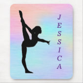 Mädchen Gymnastik Pastel Mousepad (Vorne)