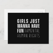 Mädchen haben einfach Spaß an den grundlegenden Me Postkarte (Vorne/Hinten)