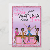 Mädchen haben einfach Spaß Junggeselinnen-Abschied Einladung (Vorderseite)