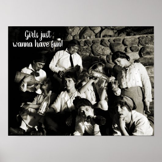 MÄDCHEN HABEN JUST WANNA 1910 PARTY GETRÄNKE POSTER (Vorne)