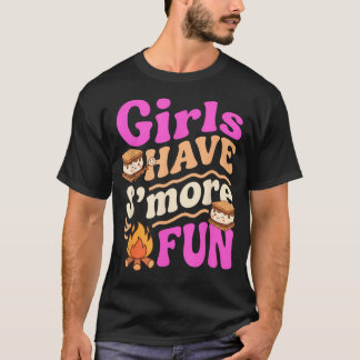 Mädchen haben mehr Spaß beim Campen Lehrer und T-Shirt