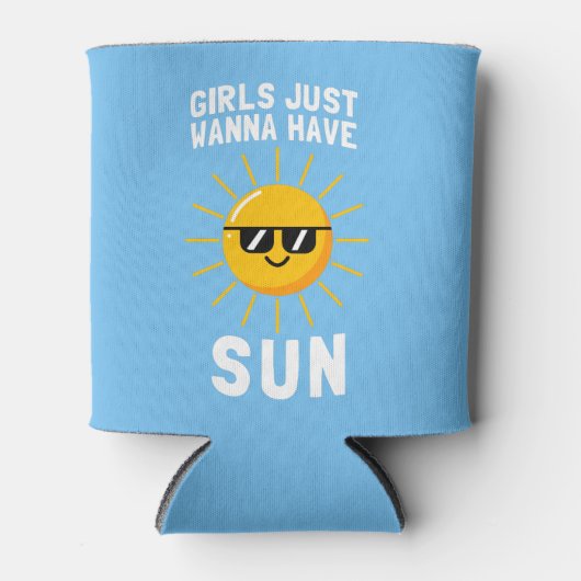 Mädchen haben nur die Sonne Dosenkühler (Vorderseite)