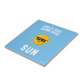 Mädchen haben nur die Sonne Fliese (Seite)