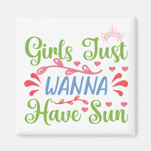 Mädchen haben nur die Sonne Magnet