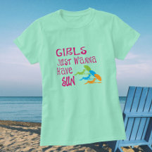 Mädchen haben nur die Sonne