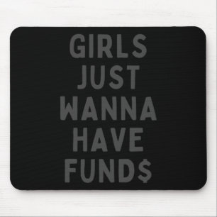 Mädchen haben nur eine Geldbörse Mousepad