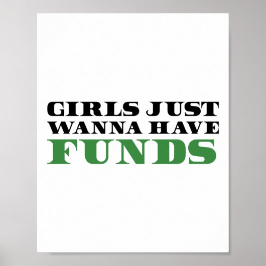 Mädchen haben nur Geld - Frauen in der Business St Poster (Vorne)