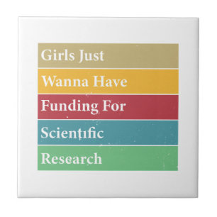 Mädchen haben nur Geld für wissenschaftliche Forsc Fliese