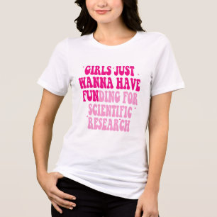 Mädchen haben nur Geld für wissenschaftliche Forsc Tri-Blend Shirt