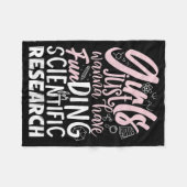 Mädchen haben nur gerne Finanzmittel für wissensch Fleecedecke (Vorderseite (Horizontal))