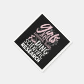 Mädchen haben nur gerne Finanzmittel für wissensch Serviette (Ecke)