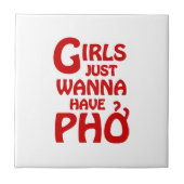 Mädchen haben nur gerne Phở Fliese (Vorderseite)