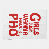 Mädchen haben nur gerne Phở Geschirrtuch (Horizontal)