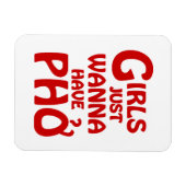 Mädchen haben nur gerne Phở Magnet (Horizontal)