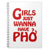 Mädchen haben nur gerne Phở Notizblock (Vorderseite)