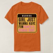 Mädchen haben nur Grundrechte 70 T-Shirt (Design vorne)