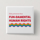 Mädchen haben nur Grundrechte, aber Button (Vorderseite)