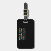 Mädchen haben nur Grundrechte Gepäckanhänger (Vorderseite vertikal)