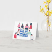 Mädchen haben nur... Leere. Karte (Gelbe Blume)