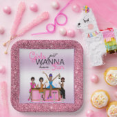 Mädchen haben nur Spaß Bachelorette Pappteller (Party)