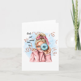 Mädchen haben Spaß-Karte Karte