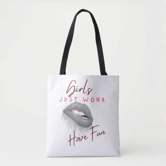 Mädchen haben Spaß Tasche (Vorderseite)