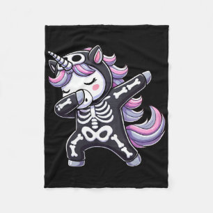 Mädchen Halloween Design für Mädchen Spooky Unicor Fleecedecke