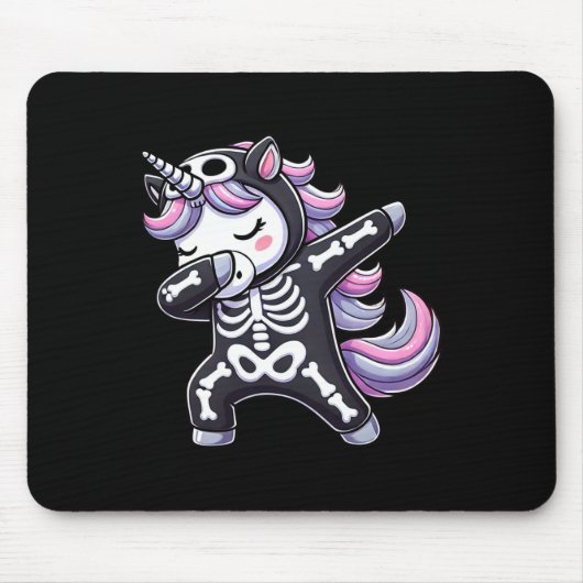 Mädchen Halloween Design für Mädchen Spooky Unicor Mousepad (Vorne)