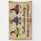Mädchen Halloween Hexen Kindergeburtstag Party Banner (Vertikal)