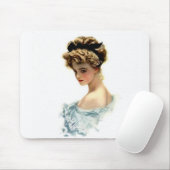 Mädchen Harrison Fisher im Blau Mousepad (Mit Mouse)