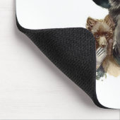 Mädchen Harrison Fisher in einem aquamarinen Hut Mousepad (Ecke)