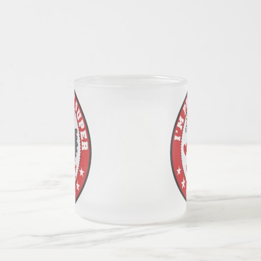 Mädchen-Held-Tasse Mattglastasse (Mittel)