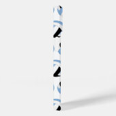 Mädchen hellblaue schwarze Volleyballs Case-Mate iPhone Hülle (Rückseite / Rechts)