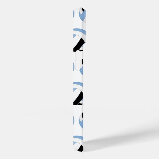 Mädchen hellblaue schwarze Volleyballs Case-Mate iPhone Hülle (Rückseite / Rechts)