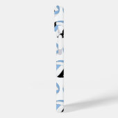 Mädchen hellblaue schwarze Volleyballs Case-Mate iPhone Hülle (Rückseite / Links)