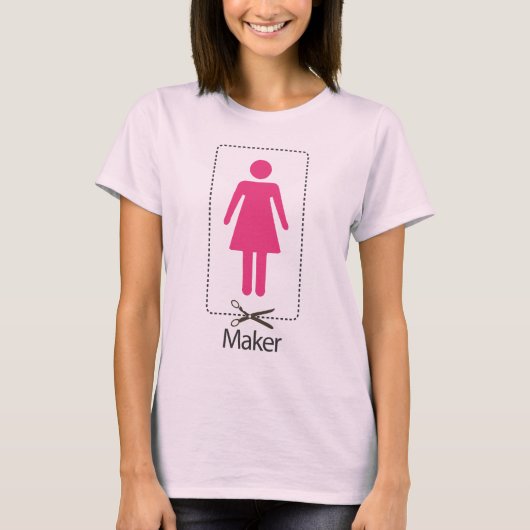 Mädchen-Hersteller T-Shirt (Vorderseite)