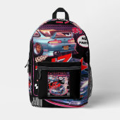 Mädchen hinter dem Rad: Mehr Geschichten Bedruckter Rucksack (Vorderseite)