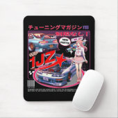 Mädchen hinter dem Rad: Mehr Geschichten Mousepad (Mit Mouse)