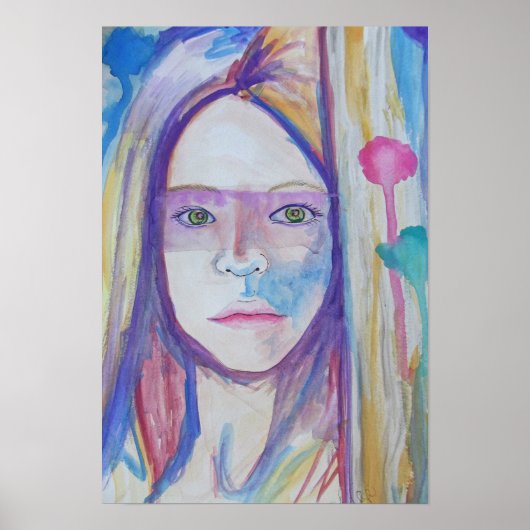 Mädchen hinter der Tür Poster (Vorne)