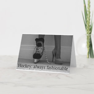 Mädchen-Hockey ist immer modern Karte