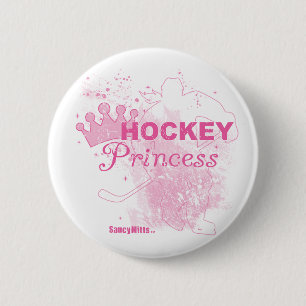 Mädchen-Hockey-Prinzessin Button