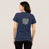 Mädchen, hol dir deinen Glauben! QR-Code Christlic Tri-Blend Shirt (Rückseite voll)