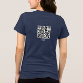 Mädchen, hol dir deinen Glauben! QR-Code Christlic Tri-Blend Shirt (Rückseite)
