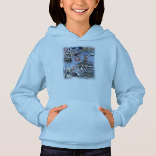 Mädchen Hooded Sweatshirt aus Kapstadt (Vorderseite)