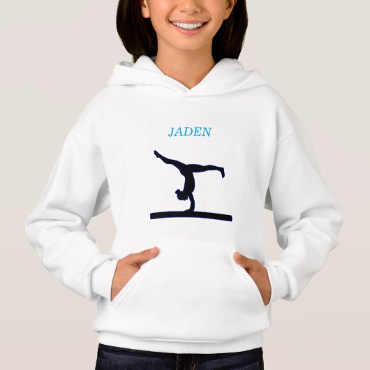 Mädchen Hoodie-Gymnastik-Sweatshirt Hoodie (Vorderseite)