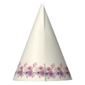 Mädchen Hübsche Ponys Pastell Blumen Pferd Partyhütchen (Rückseite)