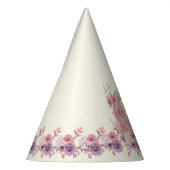 Mädchen Hübsche Ponys Pastell Blumen Pferd Partyhütchen (Links)