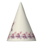Mädchen Hübsche Ponys Pastell Blumen Pferd Partyhütchen (Rechts)