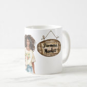 Mädchen Hut T Shirt Iss Gemüse Tasche Kaffeetasse (VorderseiteRechts)